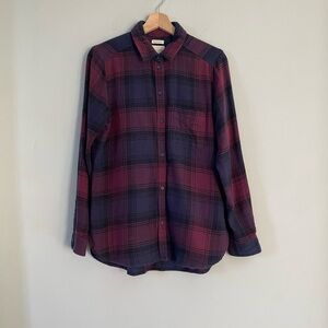 American Eagle Ahhmazingly Soft Plaid Boyfriend Fit Flannel Shirt